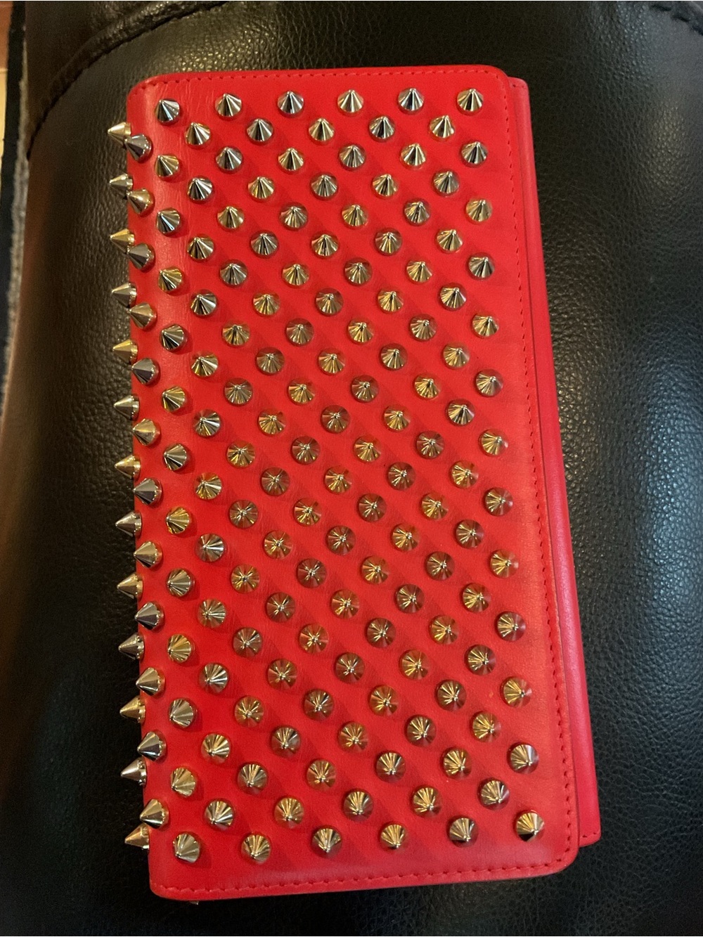 Christian LOUBOUTIN CLUTCH WRISTLET WALLET COA - Picture 9 of 9